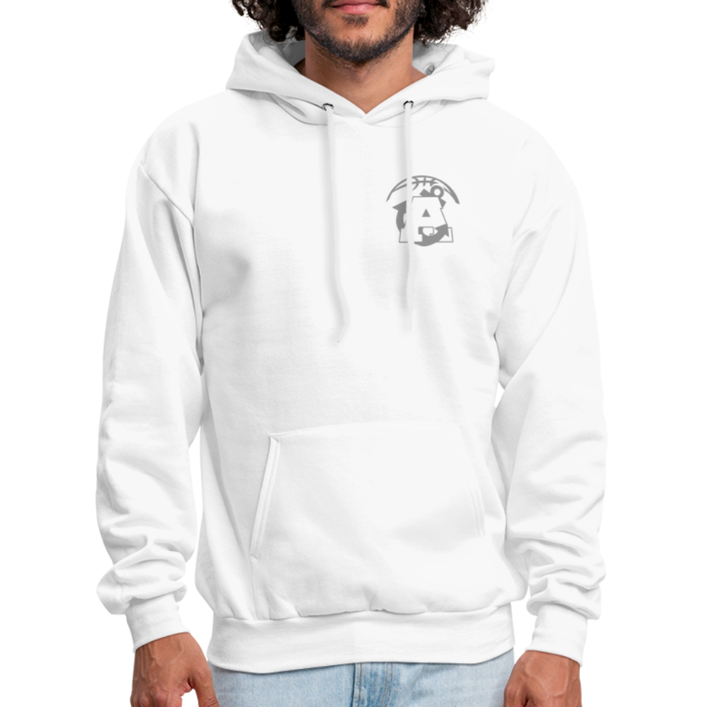 Too Busy Getting Buckets Aptos High Basketball Men's Hoodie - white