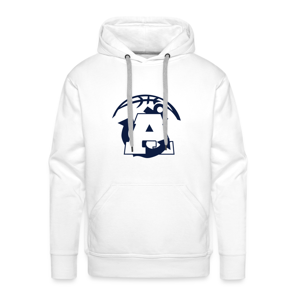 All In Aptos High Basketball Men’s Premium Hoodie - white