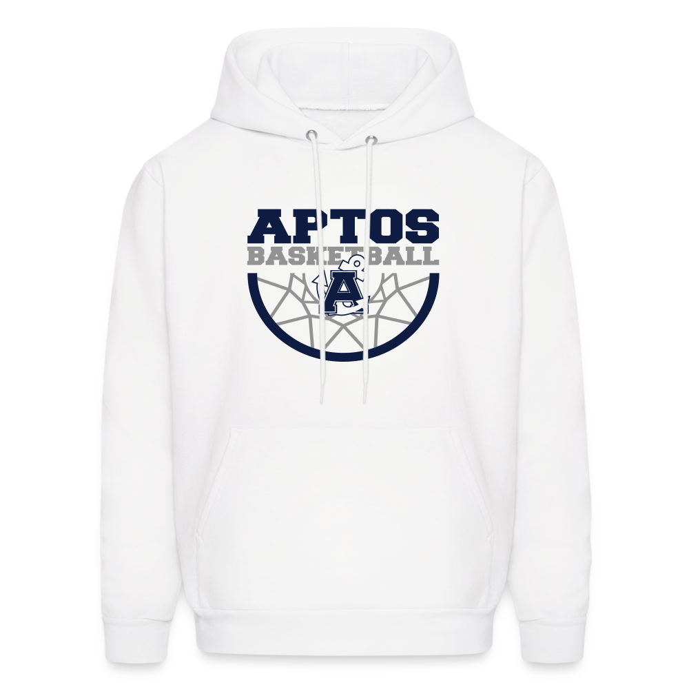 Aptos High Basketball DUNK Men's Hoodie - white