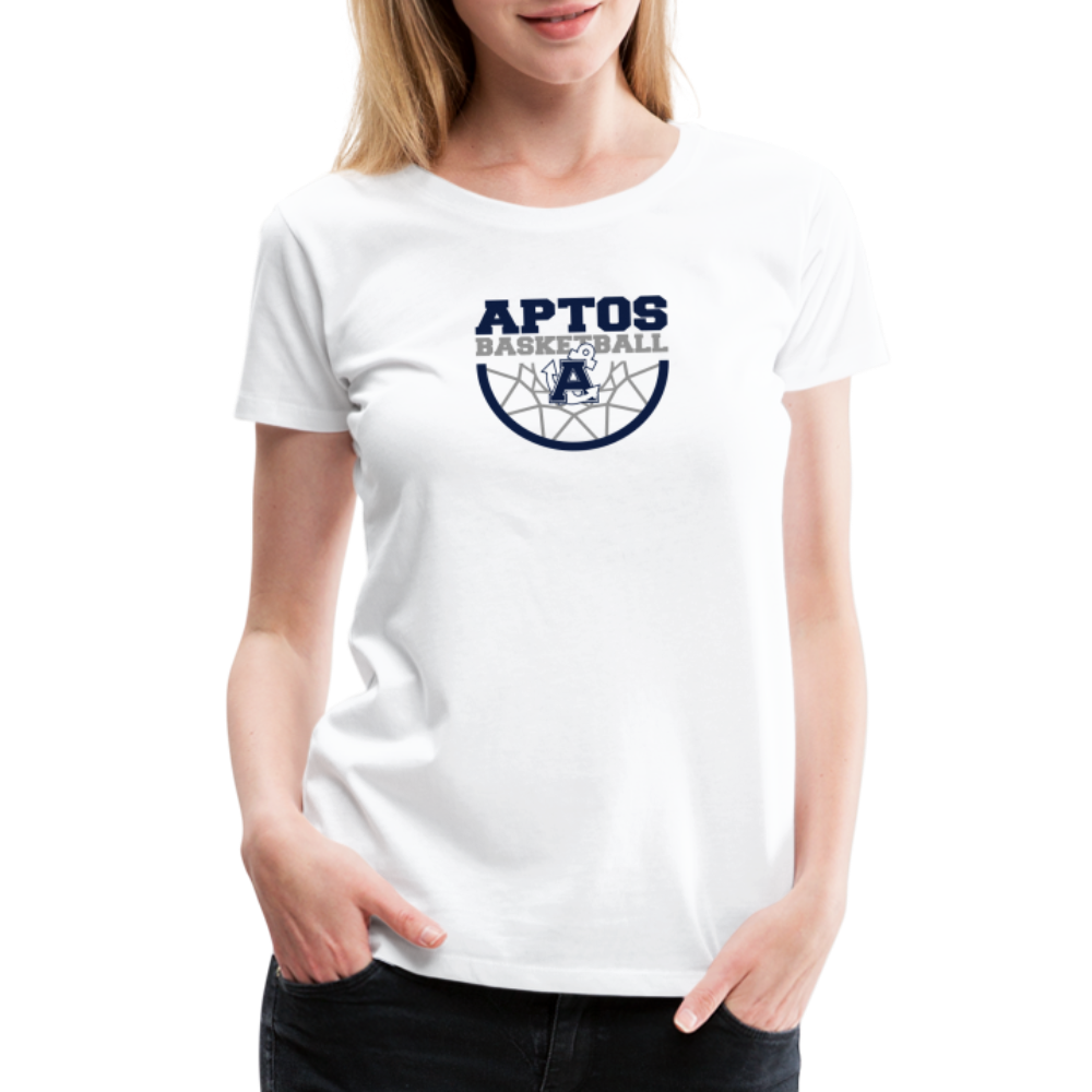 Aptos High Basketball  DUNK Women’s Premium T-Shirt - white