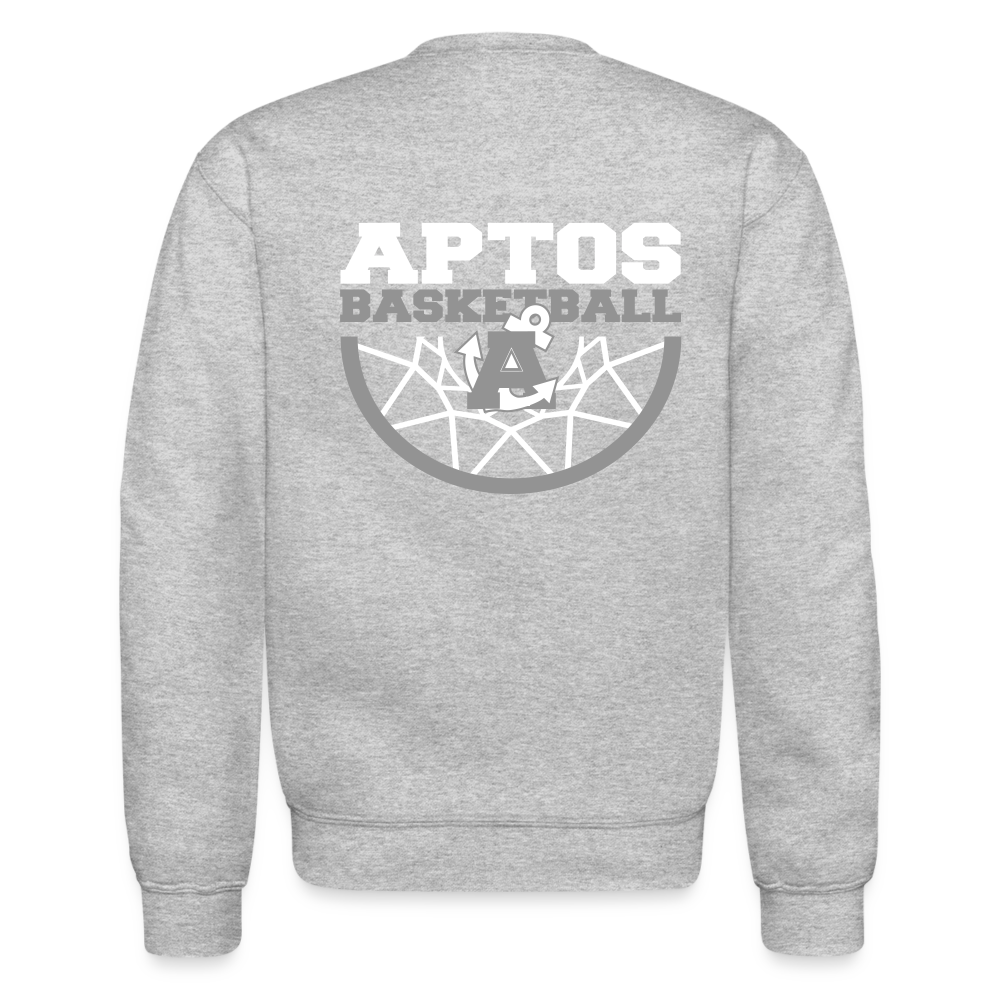 Aptos High Basketball DUNK Crewneck Sweatshirt - heather gray