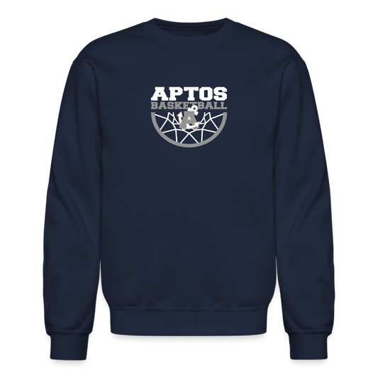 Aptos High Basketball DUNK Crewneck Sweatshirt - navy