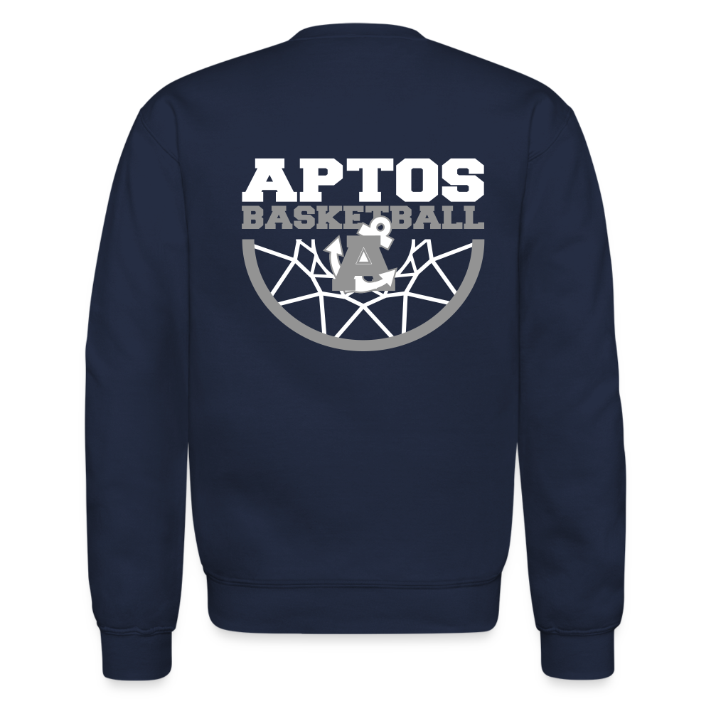 Aptos High Basketball DUNK Crewneck Sweatshirt - navy