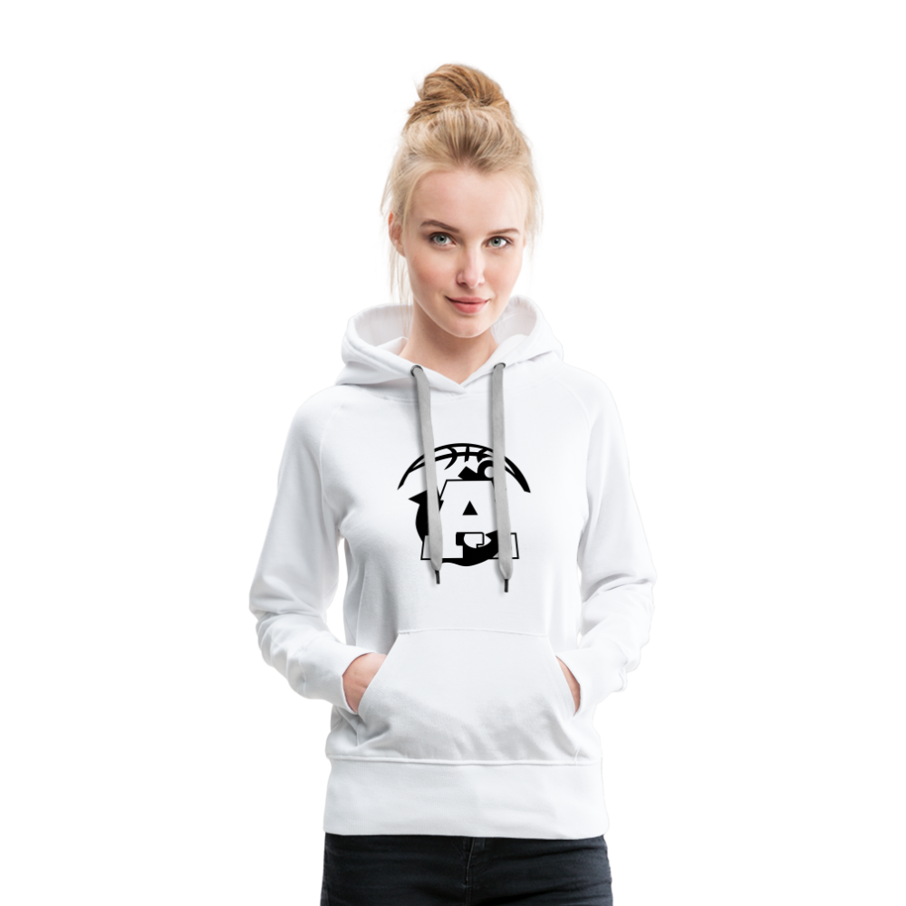 All In Aptos High Basketball Women’s Premium Hoodie - white