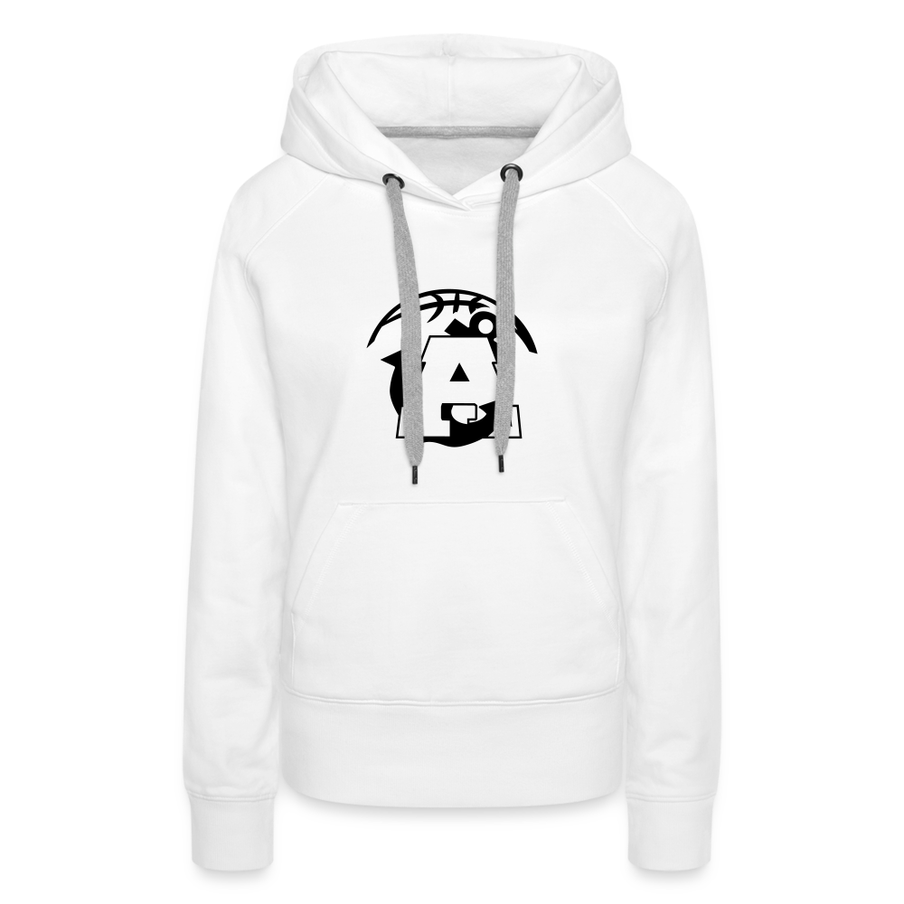 All In Aptos High Basketball Women’s Premium Hoodie - white