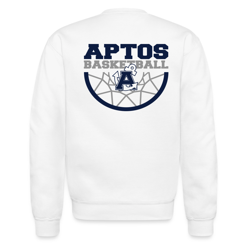 Aptos High Basketball DUNK Crewneck Sweatshirt - white