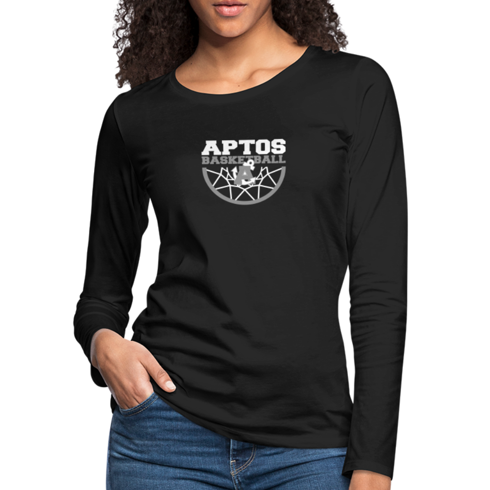 Aptos High Basketball DUNK Women's Premium Long Sleeve T-Shirt - black