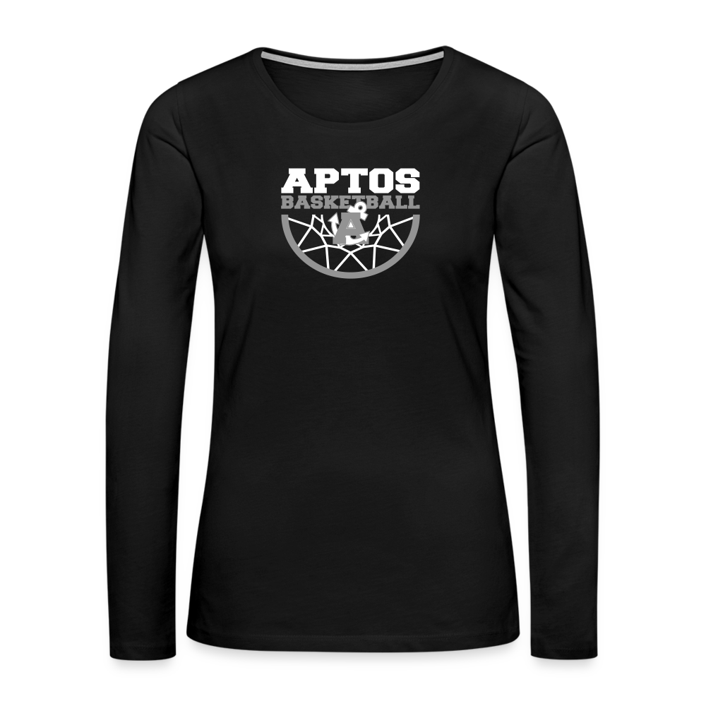 Aptos High Basketball DUNK Women's Premium Long Sleeve T-Shirt - black