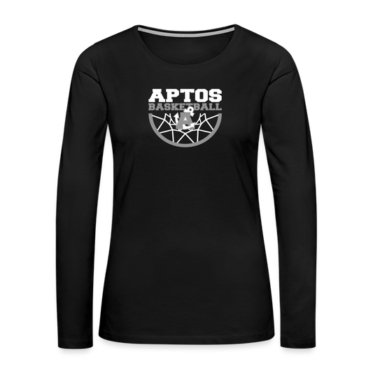 Aptos High Basketball DUNK Women's Premium Long Sleeve T-Shirt - black