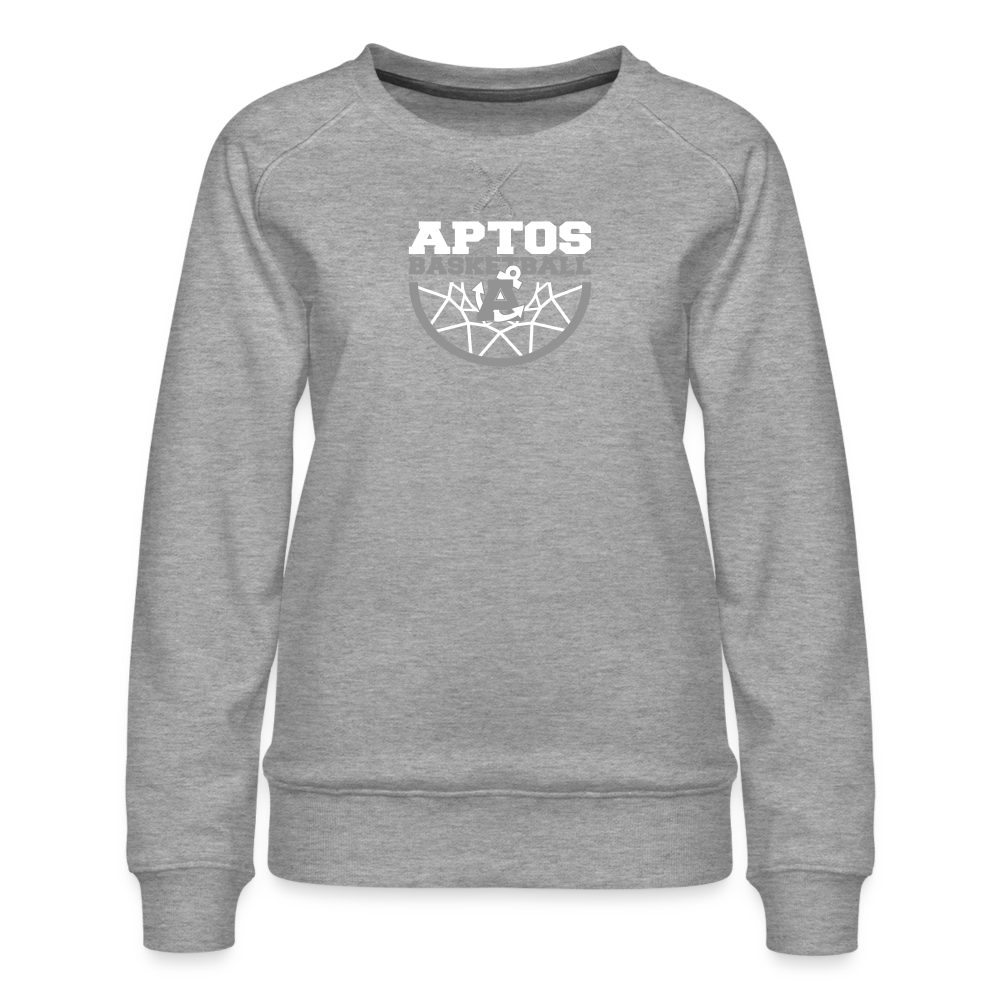 Aptos High Basketball DUNK Women’s Premium Crew Sweatshirt - heather grey