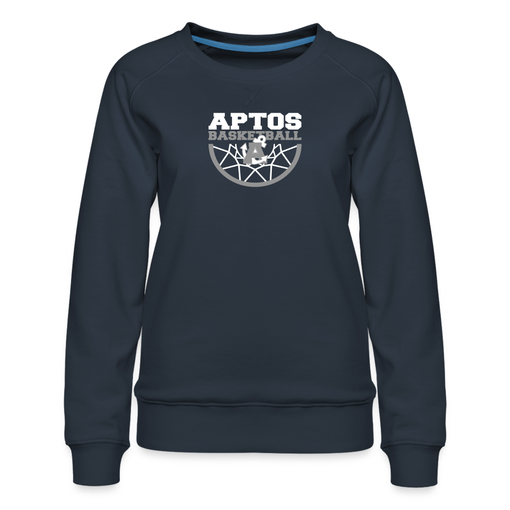 Aptos High Basketball DUNK Women’s Premium Crew Sweatshirt - navy