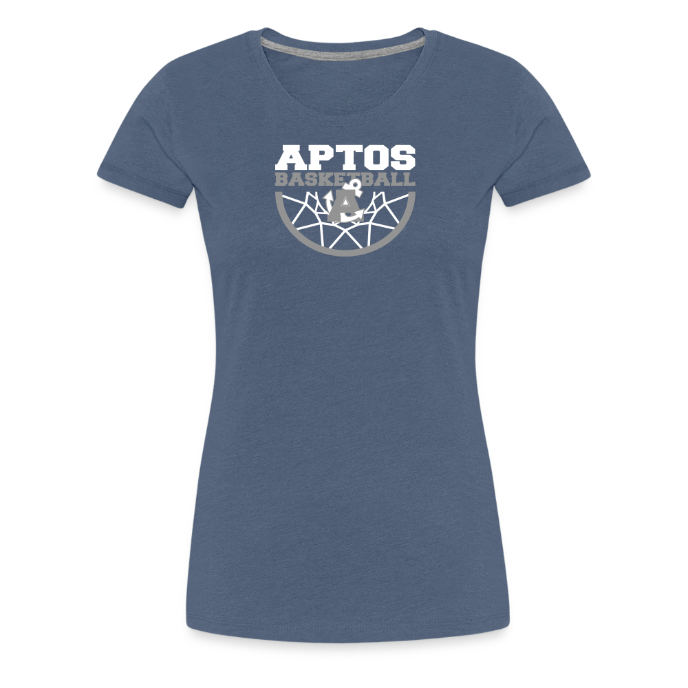 Aptos High Basketball DUNK Women's  Premium T-Shirt - heather blue