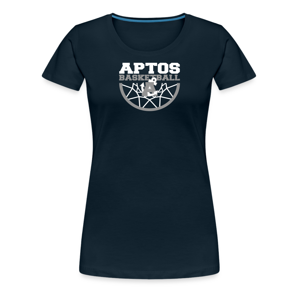 Aptos High Basketball DUNK Women's  Premium T-Shirt - deep navy