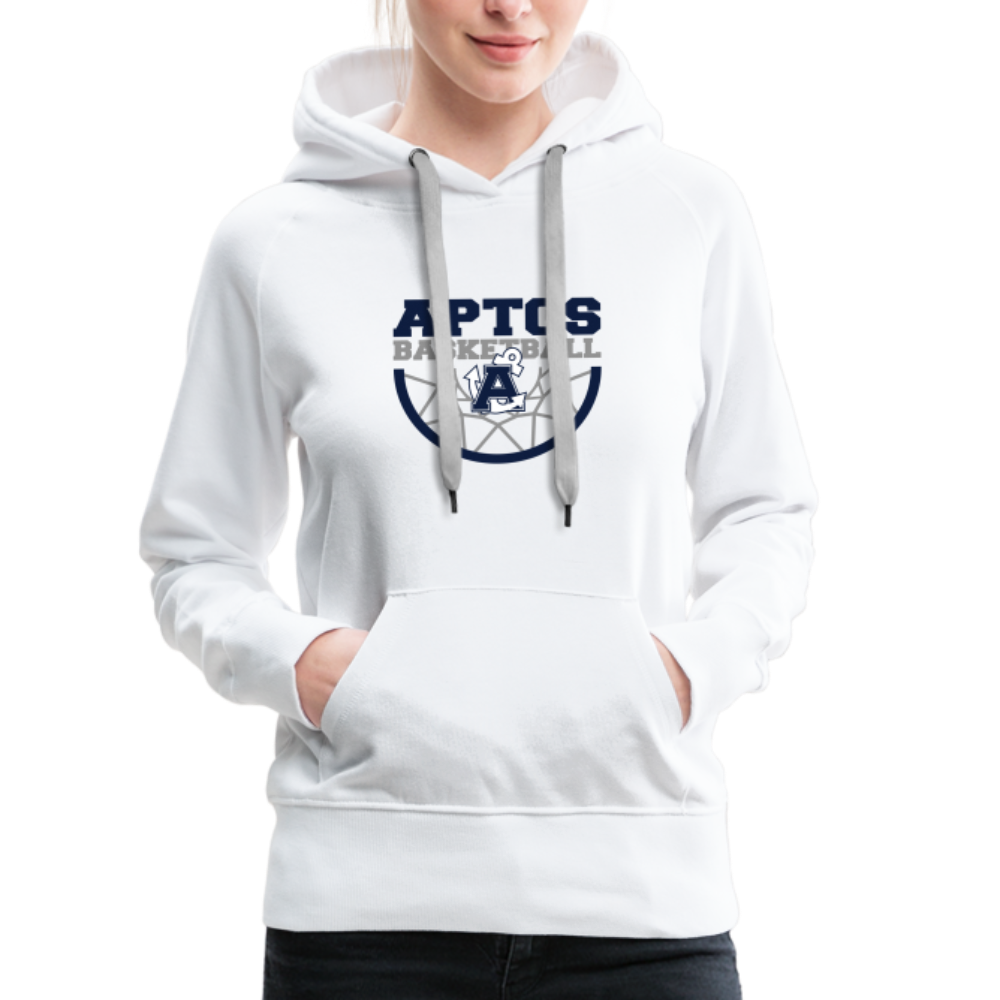 Aptos High Basketball DUNK Women's  Premium Hoodie - white