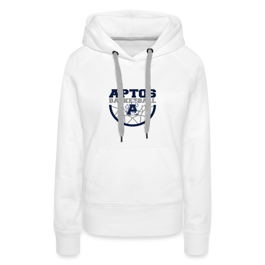 Aptos High Basketball DUNK Women's  Premium Hoodie - white