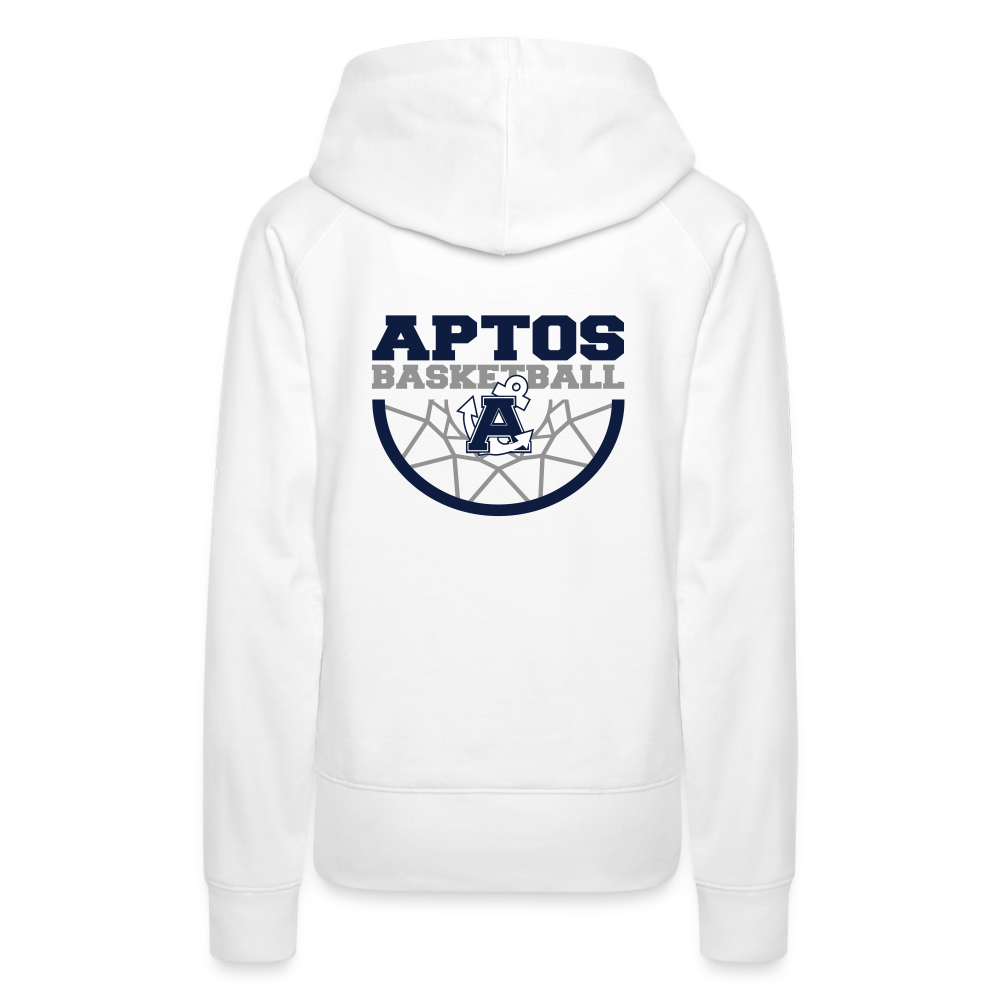 Aptos High Basketball DUNK Women's  Premium Hoodie - white