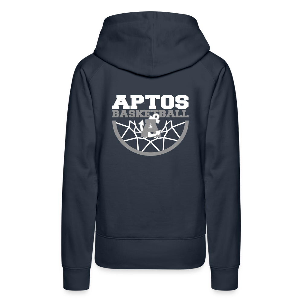 Aptos High Basketball DUNK Women’s Premium Hoodie - navy