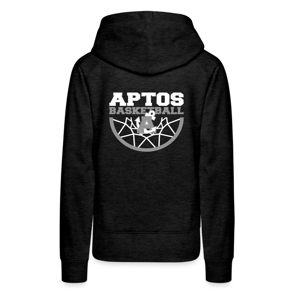 Aptos High Basketball DUNK Women’s Premium Hoodie - charcoal grey