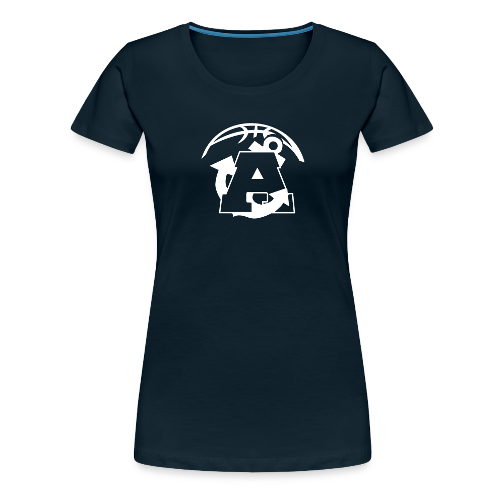 All In Aptos High Basketball Women’s Premium T-Shirt - deep navy