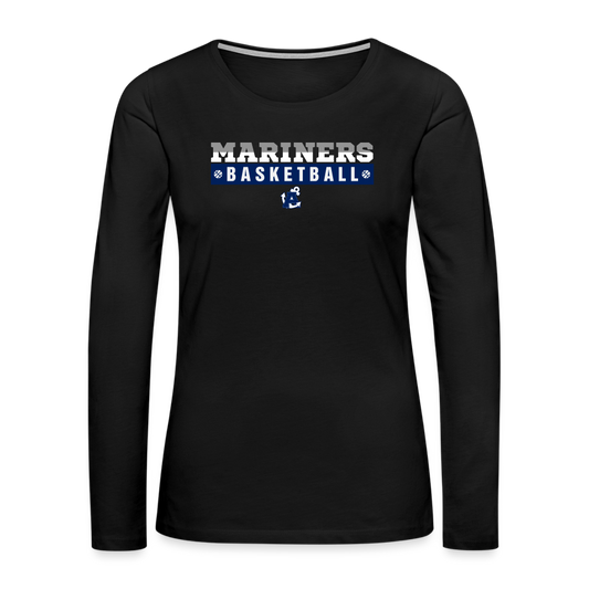 The Statement Aptos High Basketball Womens Long Sleeve - black