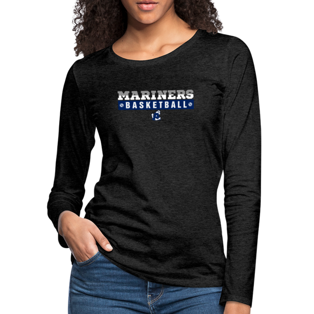 The Statement Aptos High Basketball Womens Long Sleeve - charcoal grey