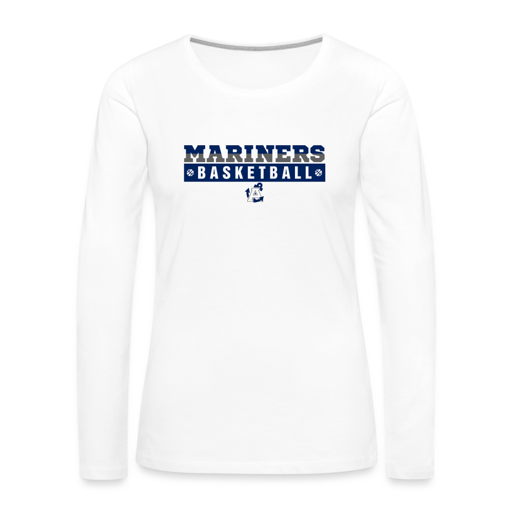 The Statement Aptos High Basketball Womens Long Sleeve - white