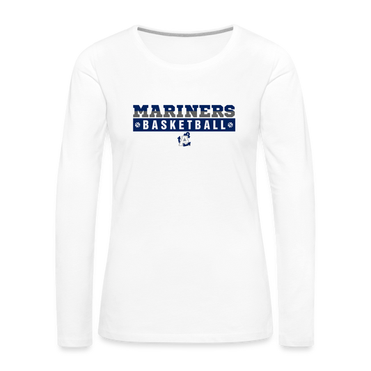 The Statement Aptos High Basketball Womens Long Sleeve - white