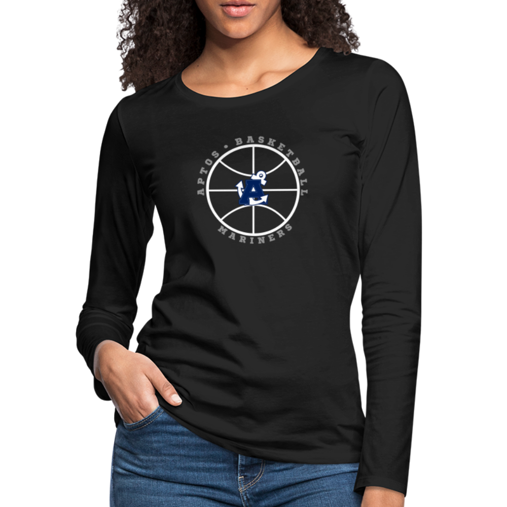 Ball is Life Aptos High Basketball Women's Premium Long Sleeve T-Shirt - black