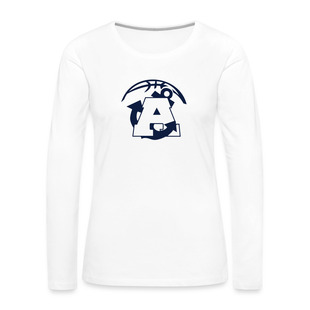 All In Aptos High Basketball Women's Premium Long Sleeve T-Shirt - white