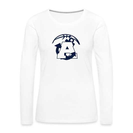 All In Aptos High Basketball Women's Premium Long Sleeve T-Shirt - white