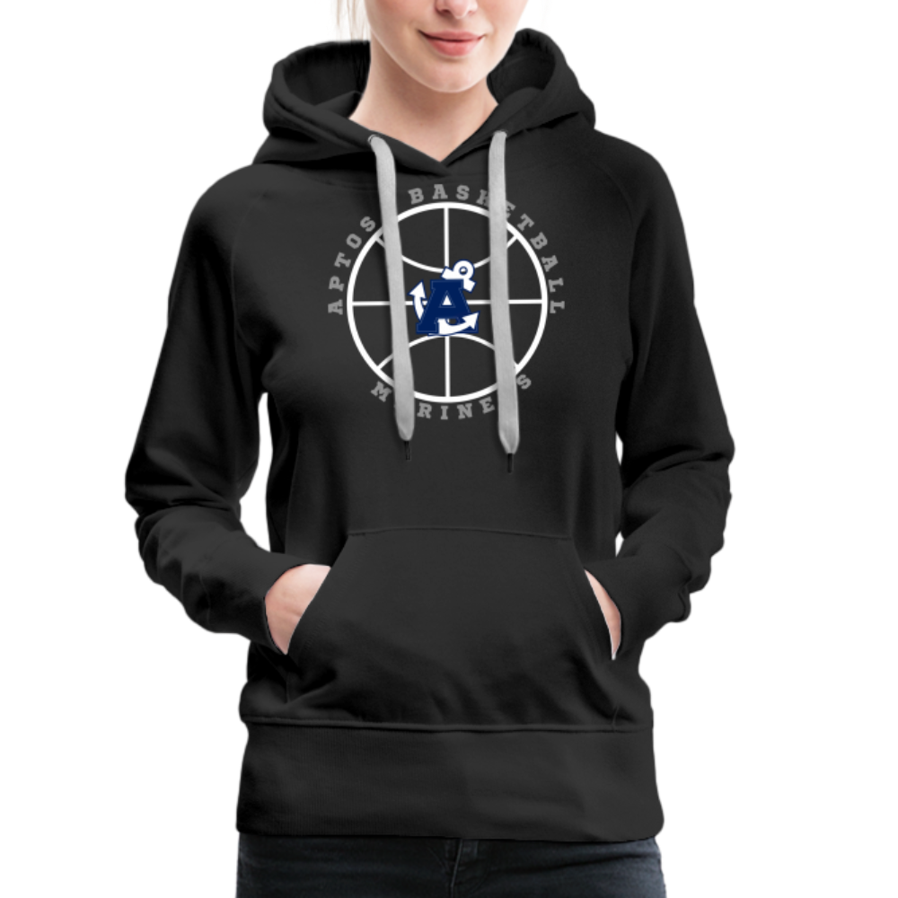 Ball is Life Aptos High Basketball Women’s Premium Hoodie - black