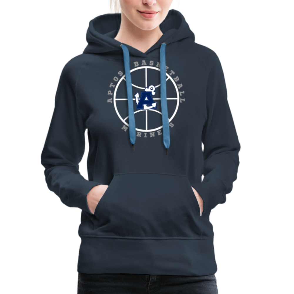 Ball is Life Aptos High Basketball Women’s Premium Hoodie - navy