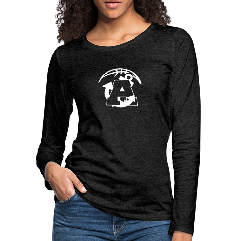 All In Aptos High Basketball Women's Premium Long Sleeve T-Shirt - charcoal grey