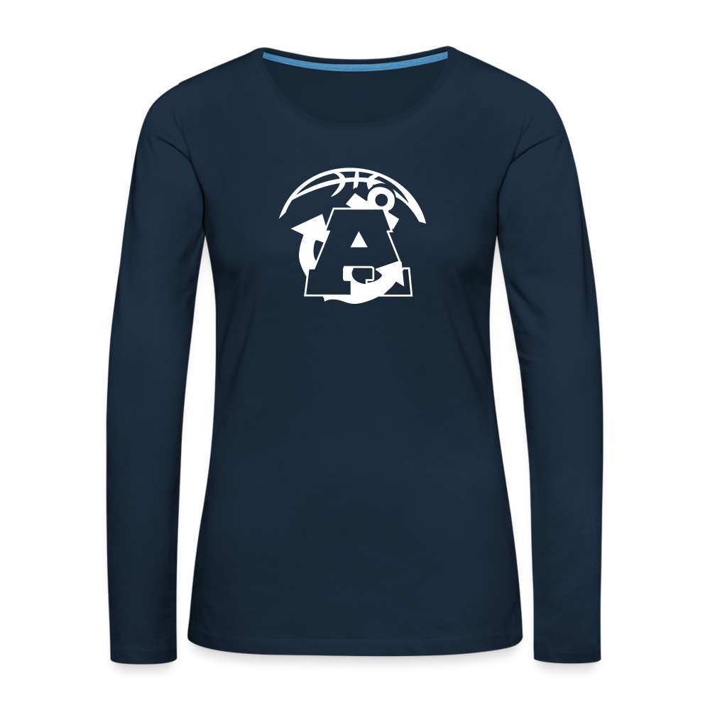 All In Aptos High Basketball Women's Premium Long Sleeve T-Shirt - deep navy