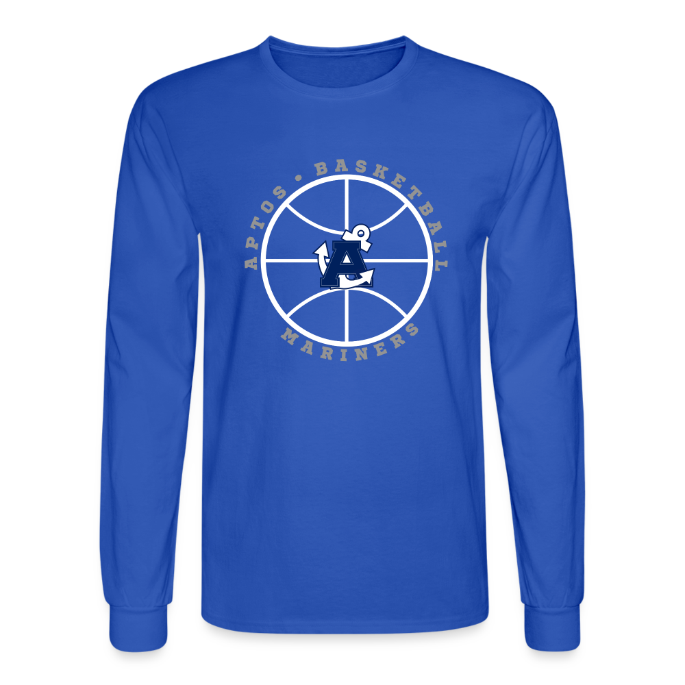 Ball is Life Aptos High Basketball Men's Long Sleeve T-Shirt - royal blue