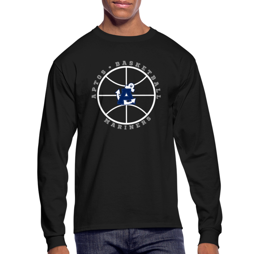 Ball is Life Aptos High Basketball Men's Long Sleeve T-Shirt - black