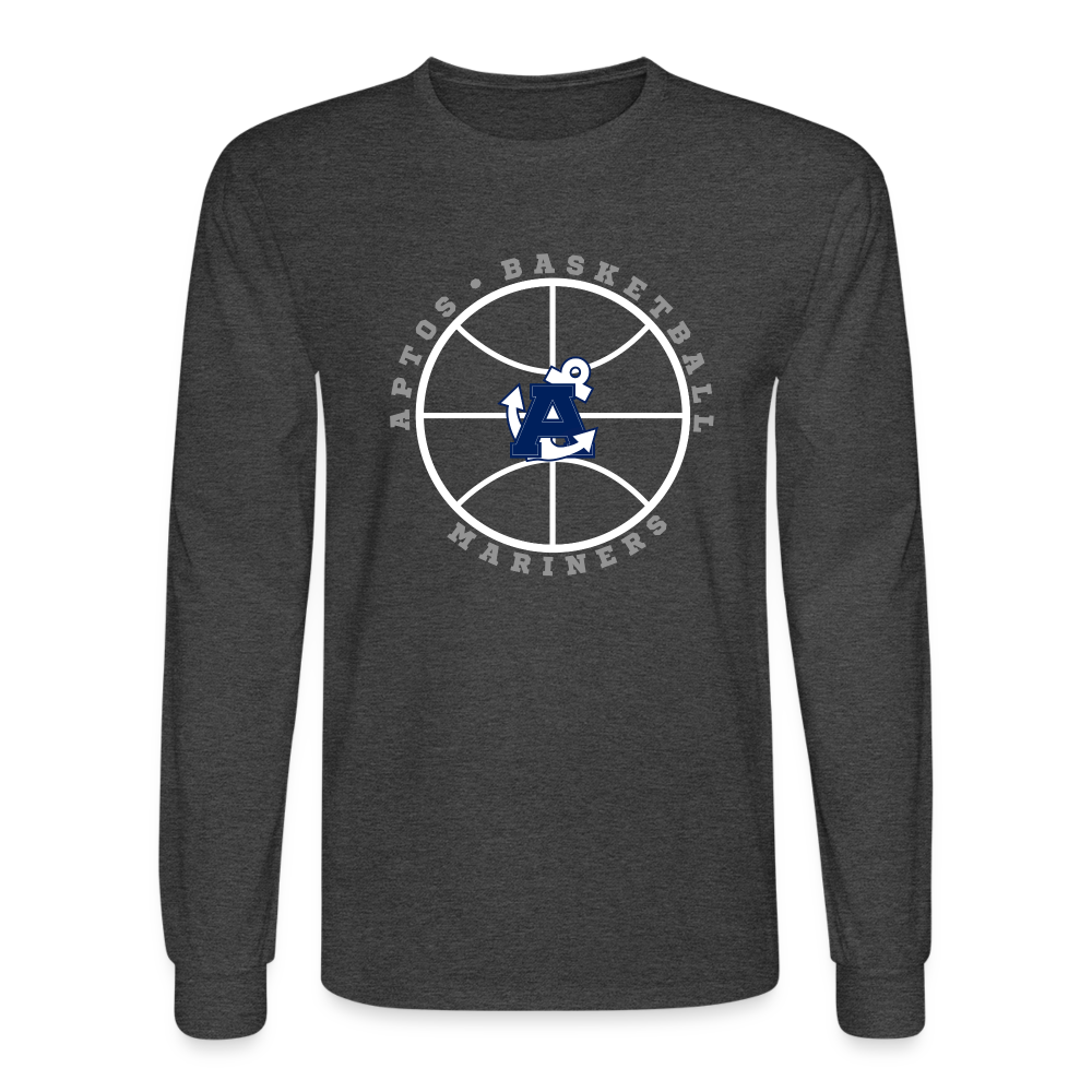 Ball is Life Aptos High Basketball Men's Long Sleeve T-Shirt - heather black