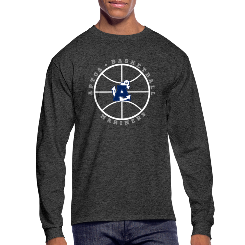 Ball is Life Aptos High Basketball Men's Long Sleeve T-Shirt - heather black