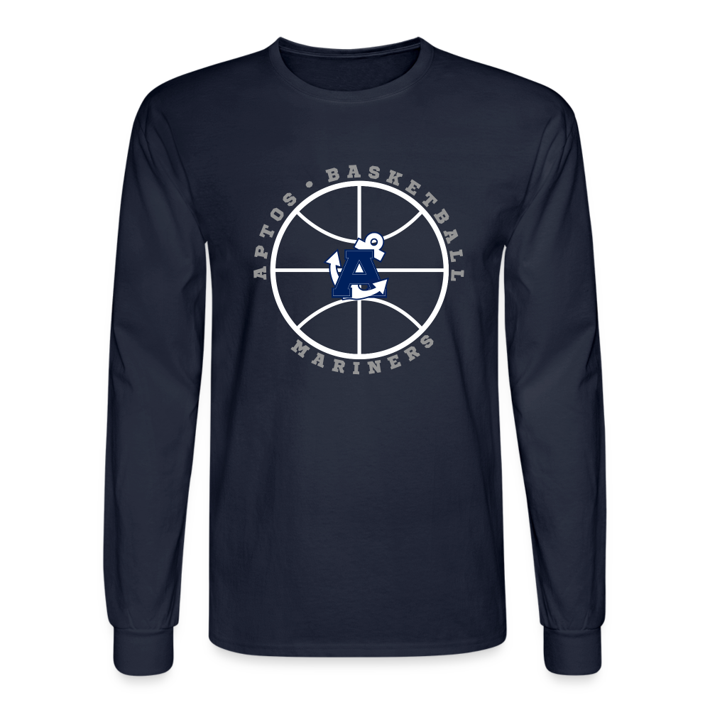 Ball is Life Aptos High Basketball Men's Long Sleeve T-Shirt - navy