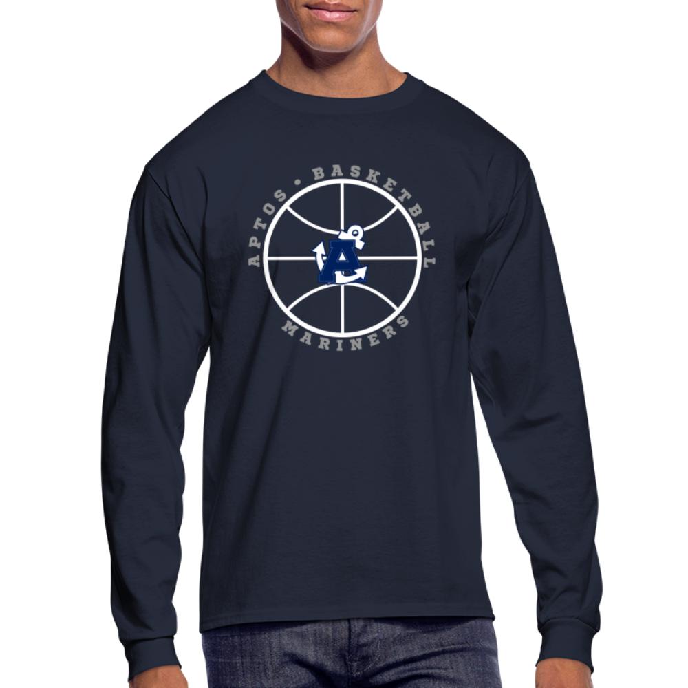 Ball is Life Aptos High Basketball Men's Long Sleeve T-Shirt - navy