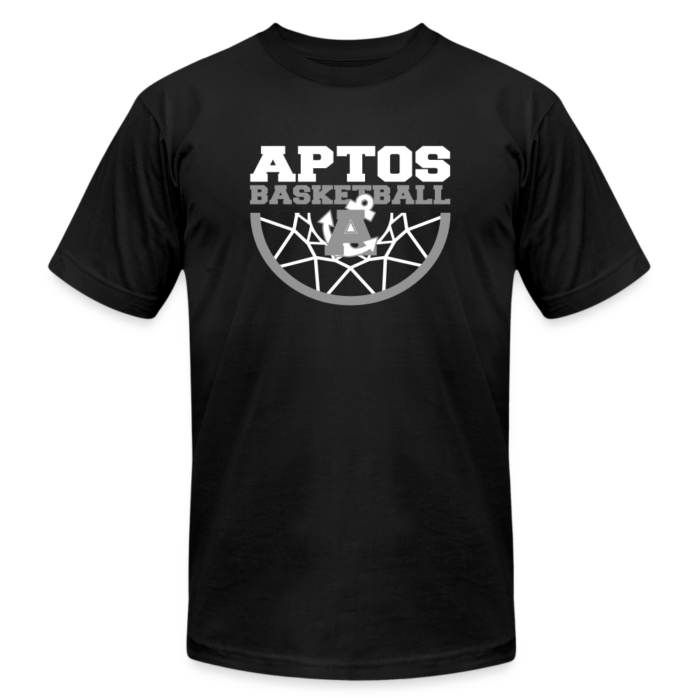 Aptos High Basketball DUNK Jersey T-Shirt by Bella + Canvas - black