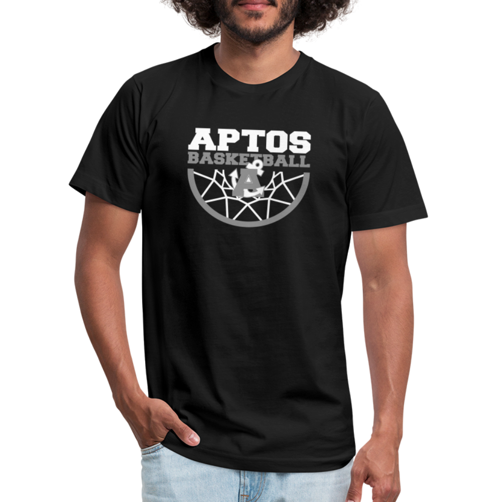 Aptos High Basketball DUNK Jersey T-Shirt by Bella + Canvas - black