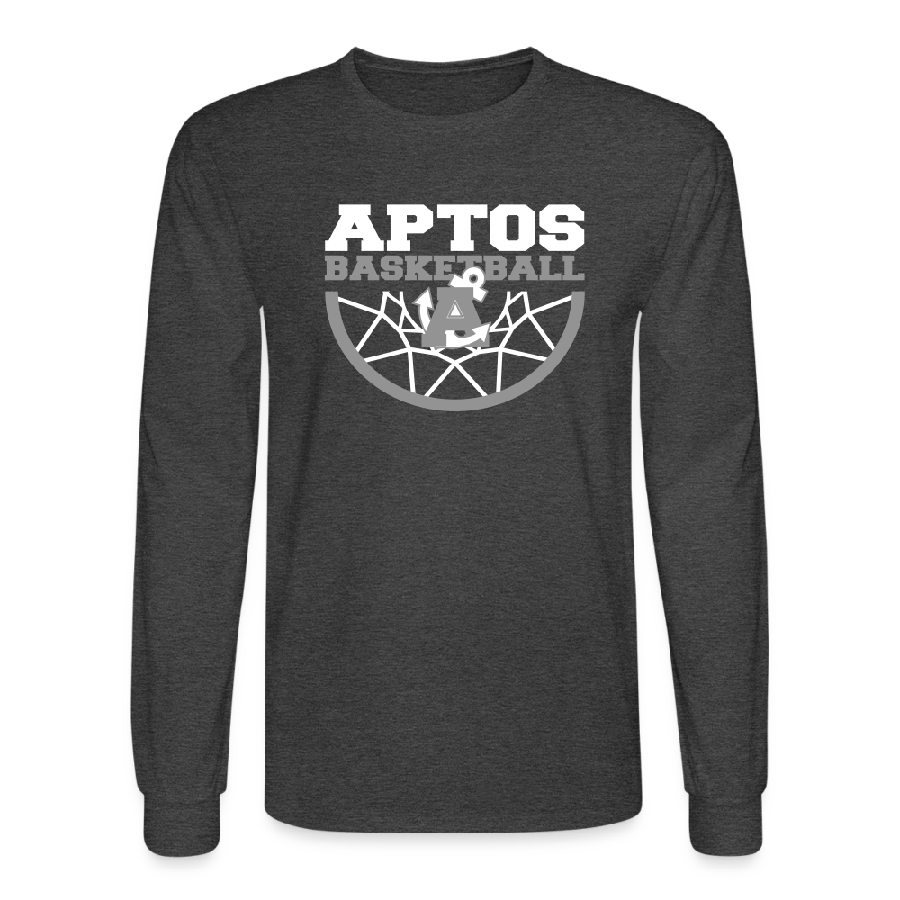 Aptos High School DUNK Men's Long Sleeve T-Shirt - heather black