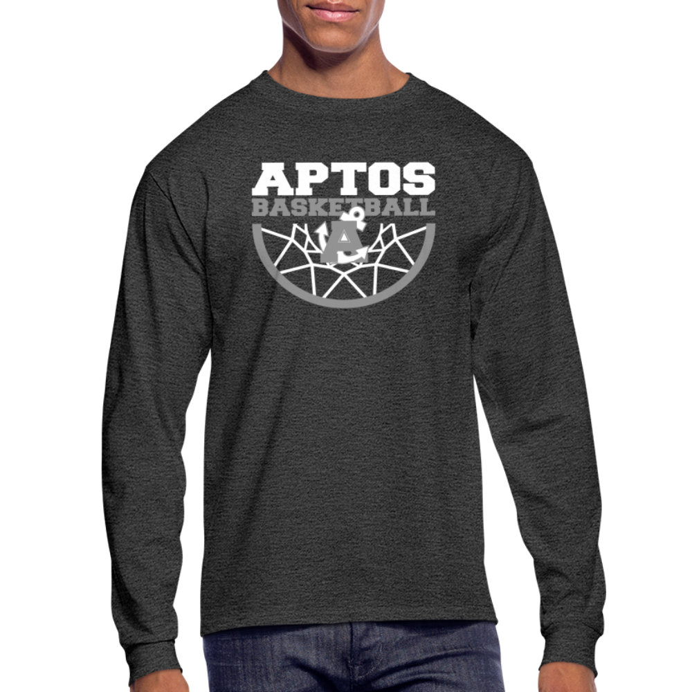 Aptos High School DUNK Men's Long Sleeve T-Shirt - heather black