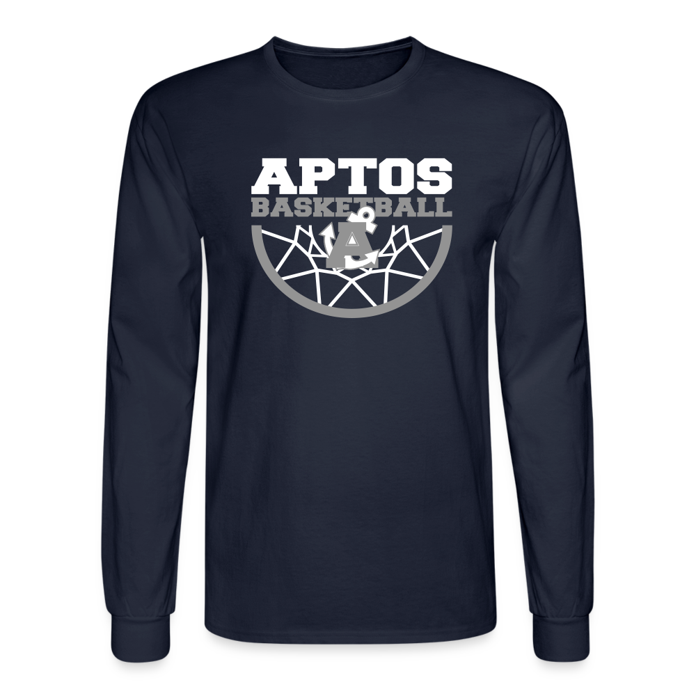 Aptos High School DUNK Men's Long Sleeve T-Shirt - navy