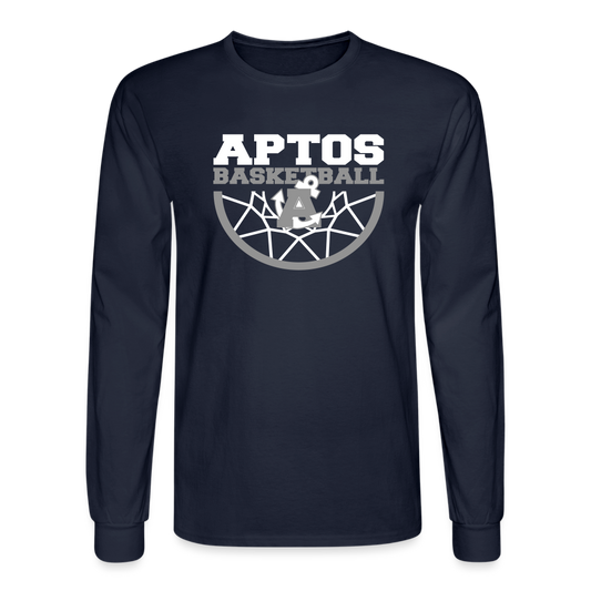 Aptos High School DUNK Men's Long Sleeve T-Shirt - navy