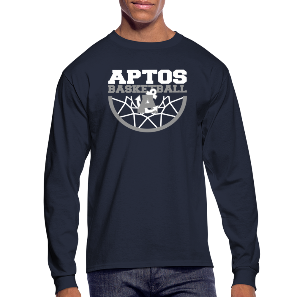 Aptos High School DUNK Men's Long Sleeve T-Shirt - navy