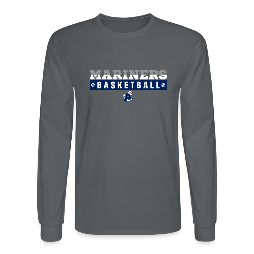 The Statement Aptos High Basketball Men's Long Sleeve T-Shirt - charcoal