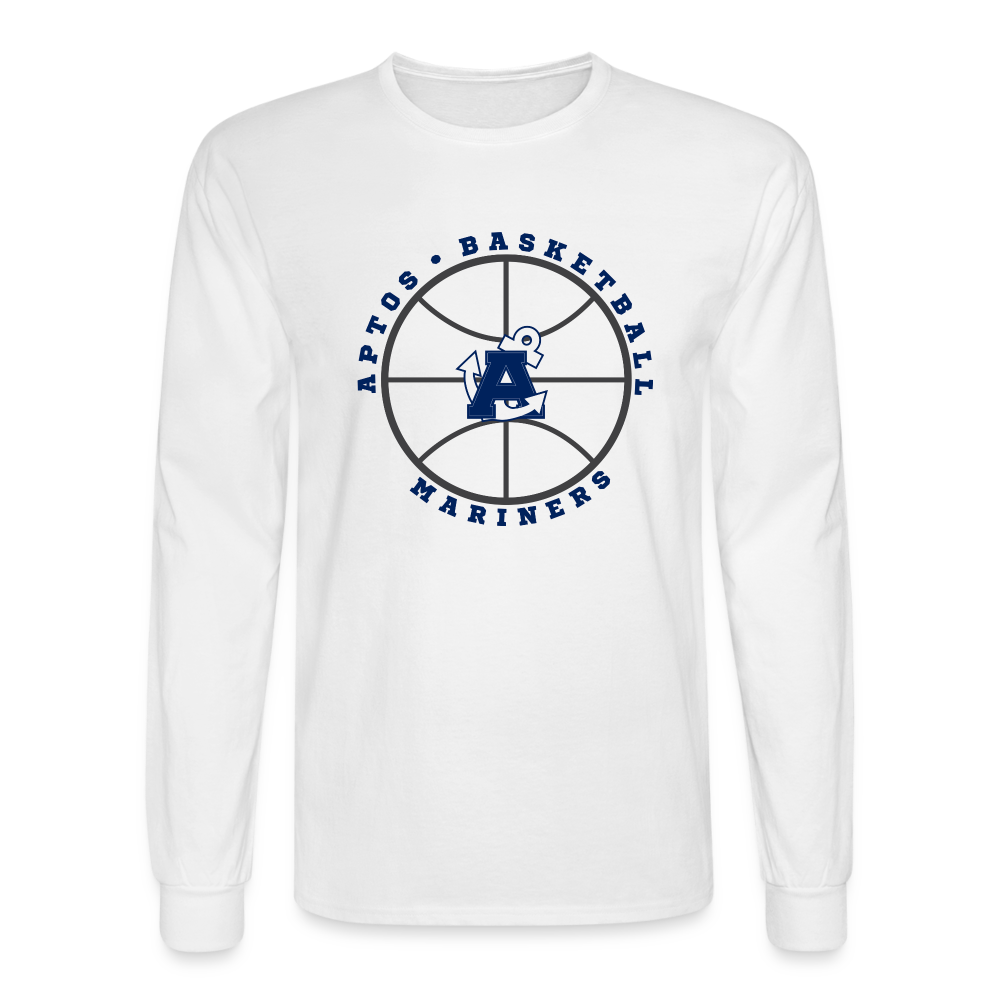 Ball is Life Aptos High Basketball Men's Long Sleeve T-Shirt - white