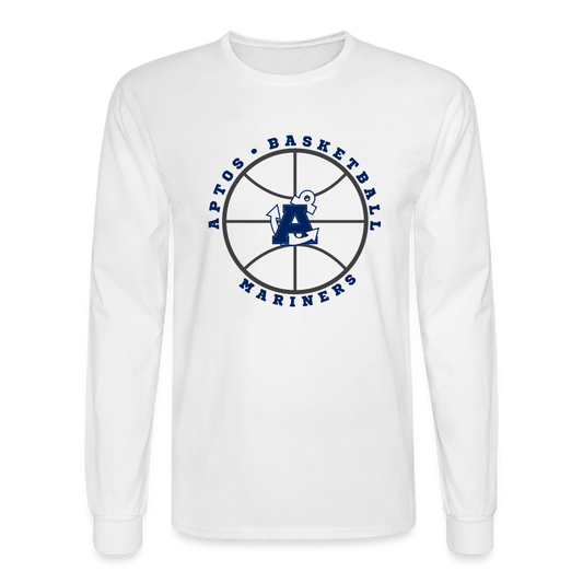 Ball is Life Aptos High Basketball Men's Long Sleeve T-Shirt - white